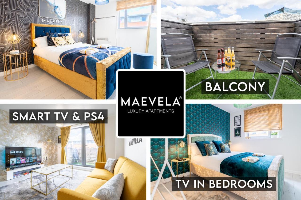 Maevela Apartments - Ultra Lavish Luxury 2 Bed Apartment City Centre - With Balcony - Free Secure Parking - Ps4 & Smart Tv'S Birmingham Kültér fotó